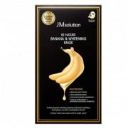 Отбеливающая тканевая маска с экстрактом банана JMSOLUTION BE NATURE BANANA & WHITENING MASK 24 мл